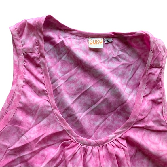 Long pink sleeveless top - Picture 5 of 11